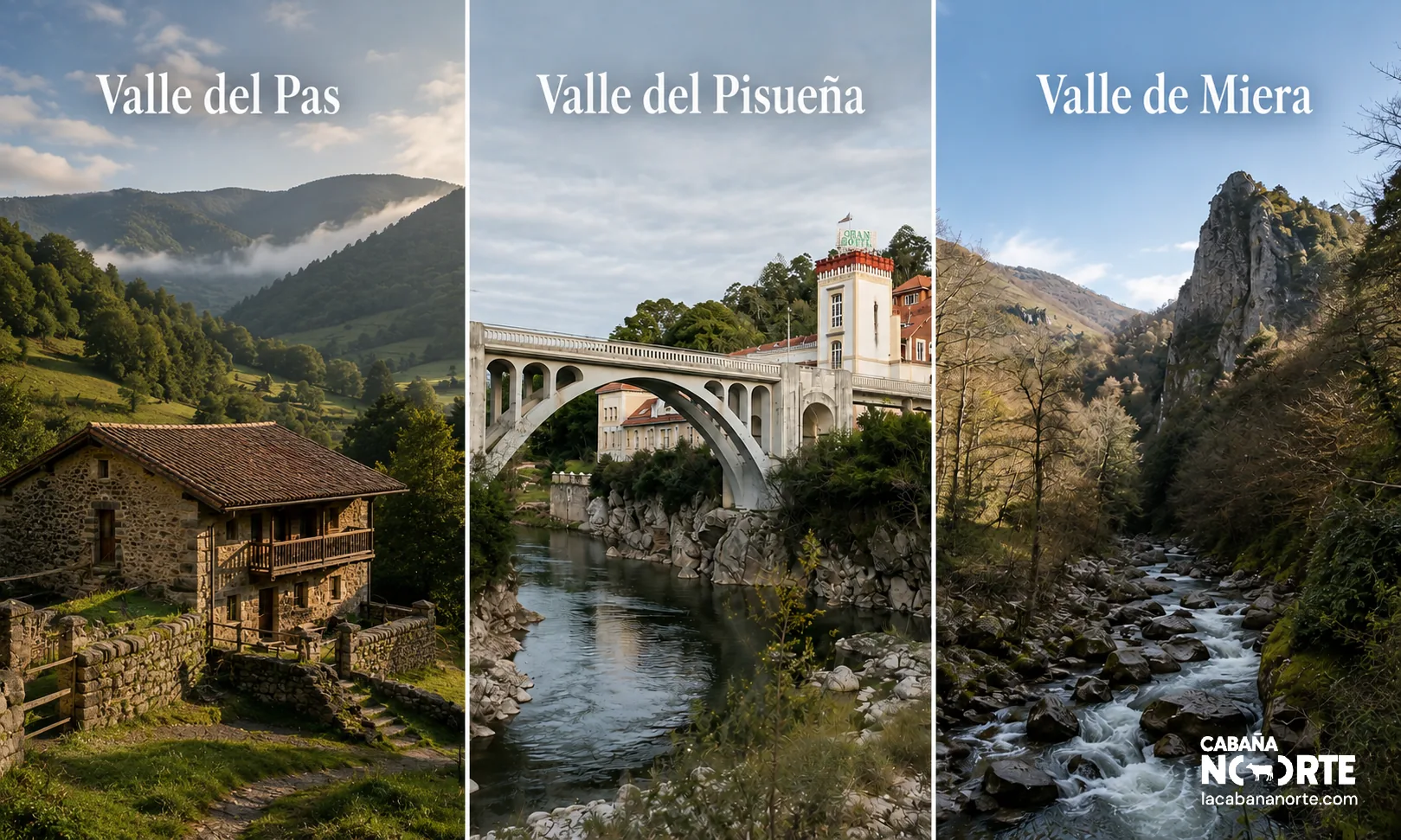 Paisajes de los valles del Pas, Pisueña y Miera en los Valles Pasiegos de Cantabria